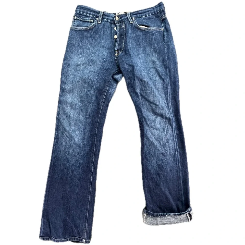 AGAVE DENIMSMITH The Maverick Men's Jeans‎ Classic Fit Straight Cut Blue 32x31.5